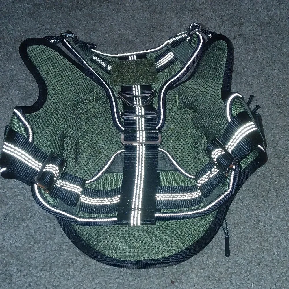 No Pull Dog Harness Heavy Duty Dog Harness with Handle and Poop Bag Hol…